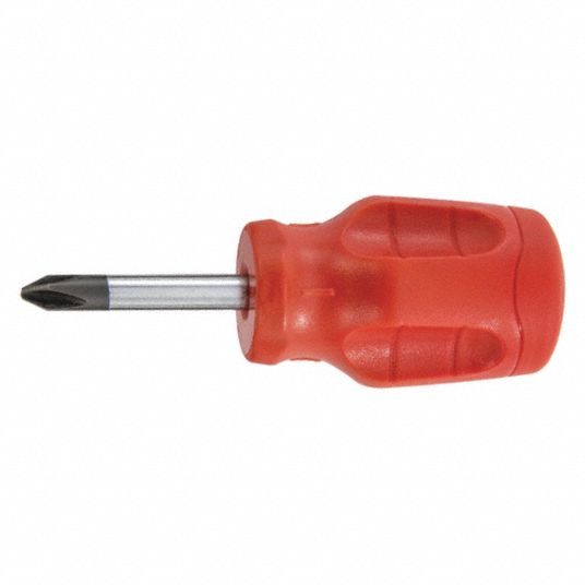 PROTO General Purpose Phillips Screwdriver, Tip Size 2, Phillips, Ergonomic, Overall Length 3 1