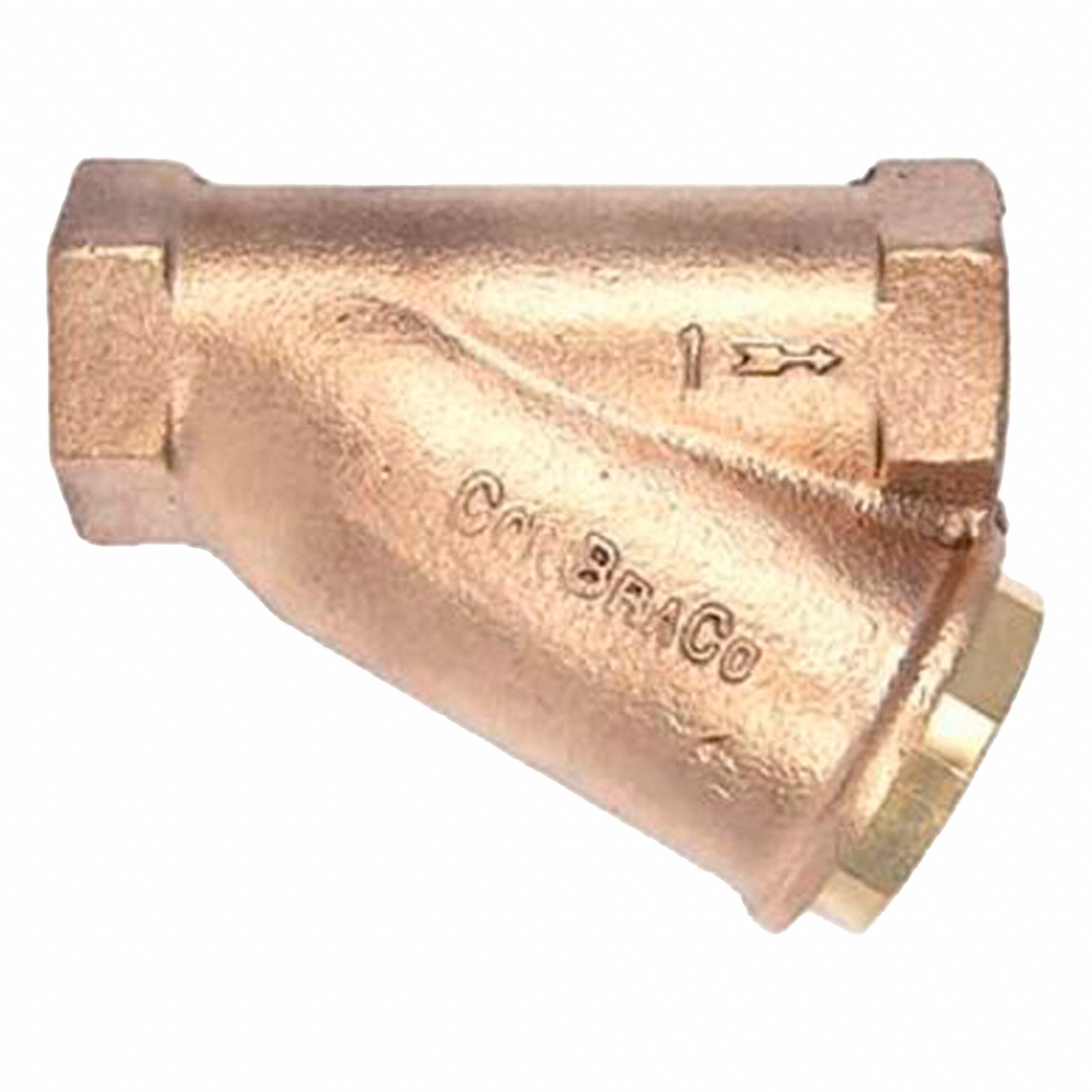 CRÉPINE EN Y, 1/2 PO, TEMPÉRATURE MAX. 350 DEGREES F, ACIER INOXYDABLE, BRONZE COULÉ