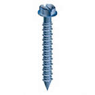CONCRETE SCREW, SLOTTED HEX WASHER HEAD, CORROSION-RESISTANT, 5 X 1/4 IN, STEEL