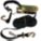 TIE-DOWN STRAP, WIRE HOOK, RATING TAG, LOAD 830 LBS, BREAK 2490 LBS, YELLOW, 20 FT X 1 IN