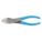 DIAGONAL CUTTING PLIER, STANDARD, ANGLED, OVAL, 1 IN JAW L, 1⅛ IN JAW W, 7¾ IN OVERALL L