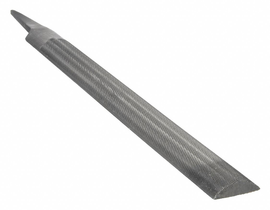 MACHINISTS FILE, DOUBLE-CUT, SINGLE EDGE CUT, BASTARD CUT, 16 IN L WITHOUT TANG, 1½ IN W