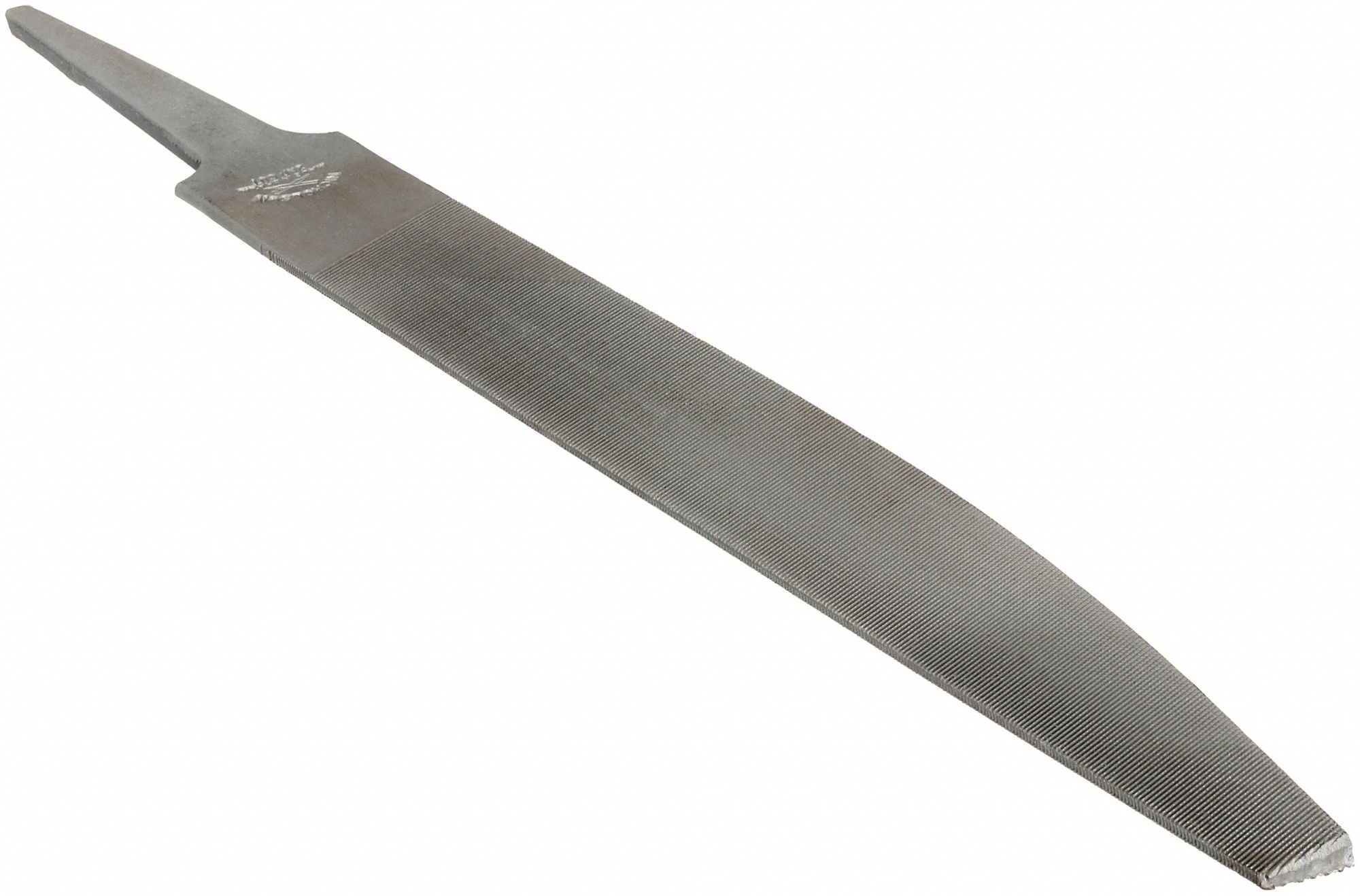 Knife File: Double-Cut Face Cut, Single Edge Cut, Smooth Cut, 6 in Lg  without Tang, 11/16 in Wd