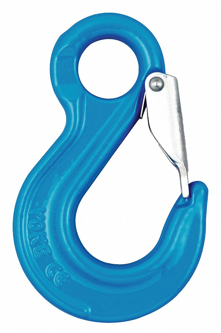 YOKE Slip Hook, Alloy Steel, 100 Grade, Eye, 3/8 in Trade Size, 8,800