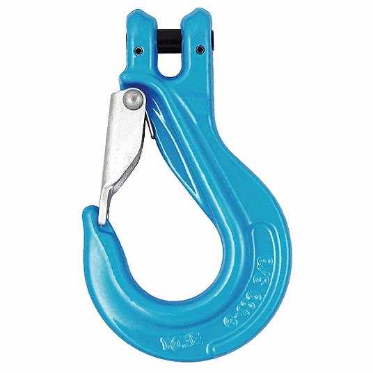 Slip Hook,  Alloy Steel,  100 Grade,  Clevis,  1/4 in to 5/16 in Trade Size