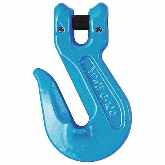 Grab Hook: Alloy Steel, 100 Grade, Clevis, 1/2 in Trade Size, 15,000 lb Working Load Limit