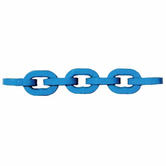 PEWAG 20 ft Grade 120 Straight Chain, 1/2 in Trade Size, 17,900 lb Working Load Limit, For