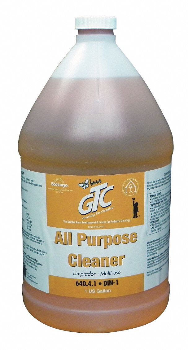 All Purpose Cleaner: Jug, 1 gal Container Size, Concentrated, Unscented, 4 PK