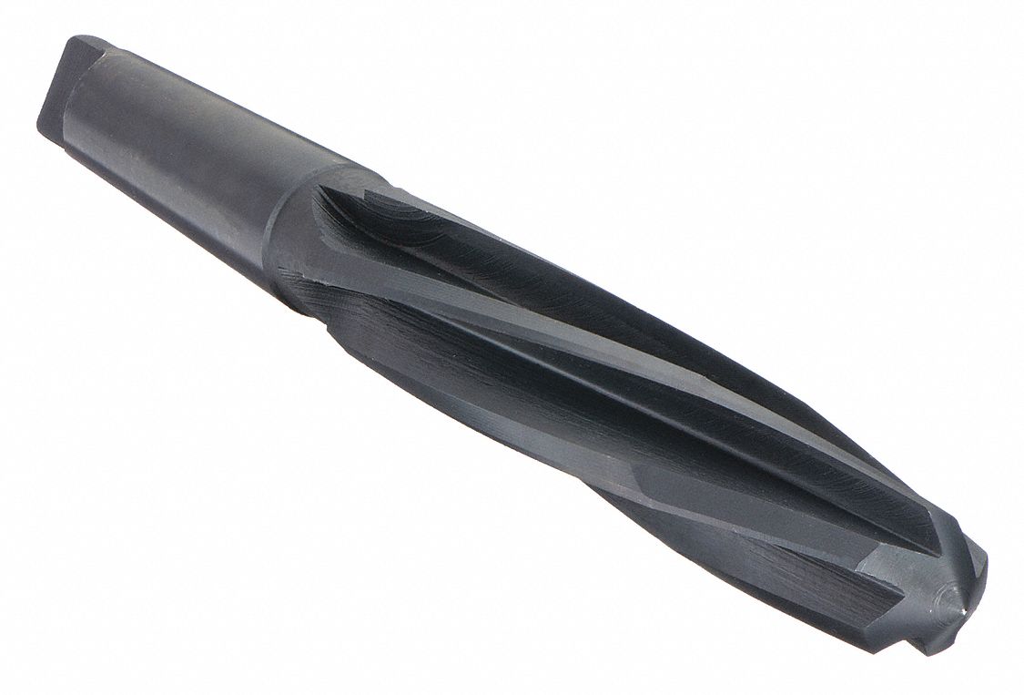 Bridge Reamer: High Speed Steel, Black Oxide, 1 3/8 in Reamer Size, 13 in Overall Lg