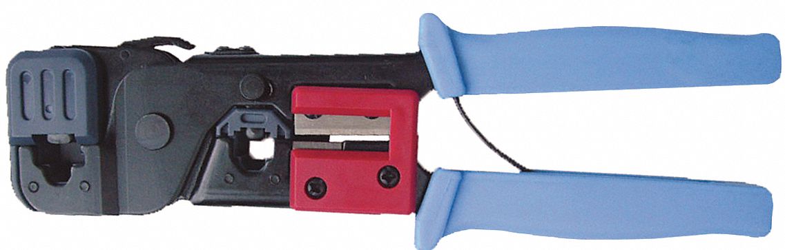 Telephone wire crimping deals tool