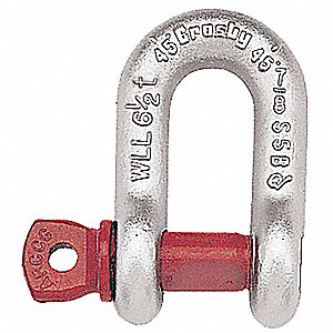 ANCHOR SHACKLE, SCREW PIN, TYPE IVA G210, GALVANIZED, 1.69 X 1.13 IN, BODY 1 IN, CARBON ST