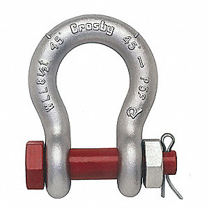 BOLT, ANCHOR SHACKLE, FLAT HEAD, TYPE IVA G2130, 0.81 X 0.64 IN, BODY 1/2 IN, CARBON ST/ALLOY ST