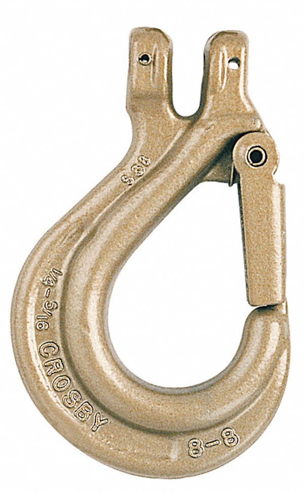 CLEVIS CHAIN HOOK, 3 1/2 IN W, ALLOY STEEL, 4,500 LB LOAD LIMIT
