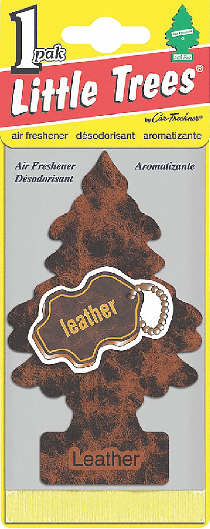 CAR FRESHENER, LEATHER, TREE TYPE