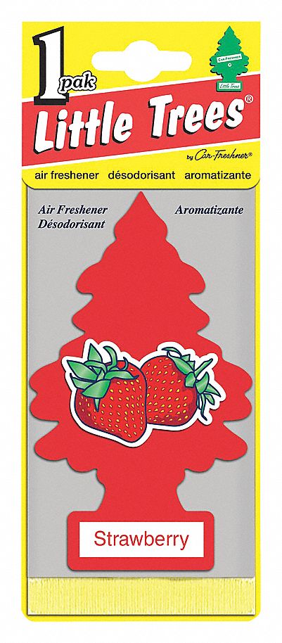 CAR FRESHENER, STRAWBERRY, TREE TYPE