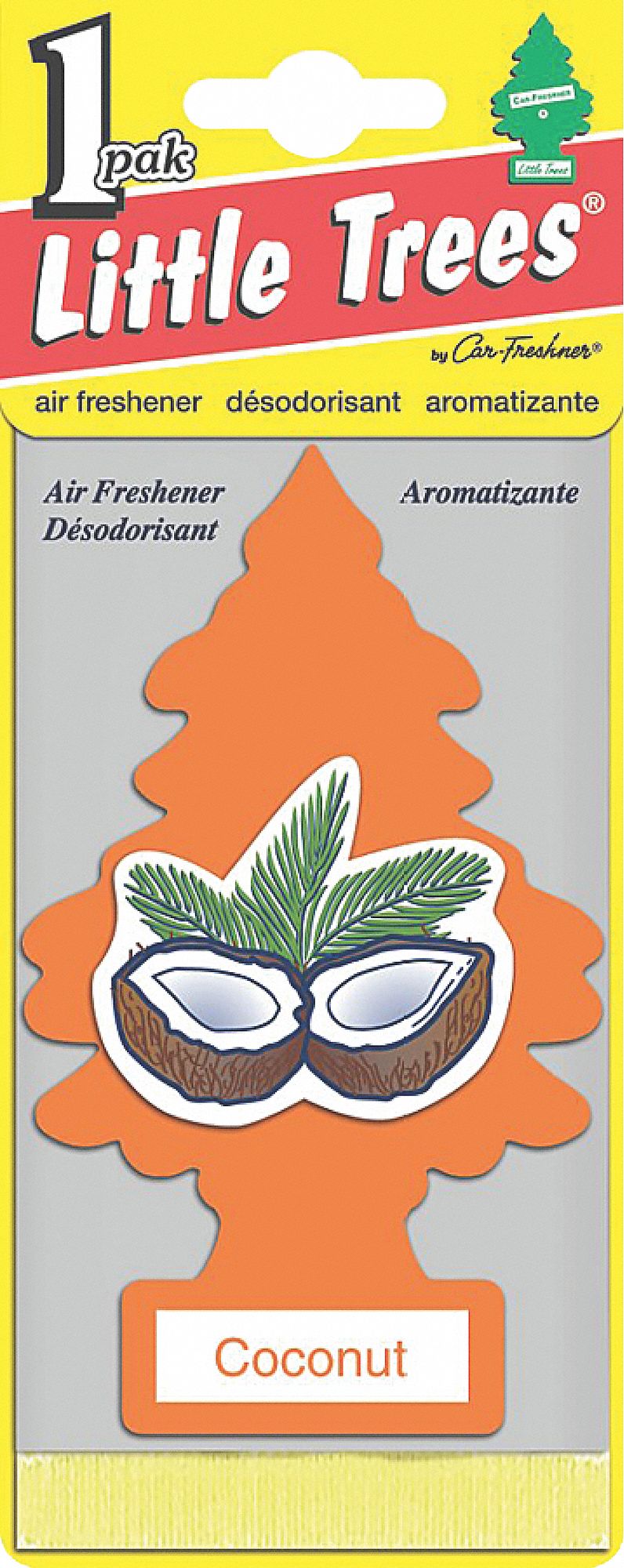 CAR FRESHENER, COCONUT, TREE TYPE