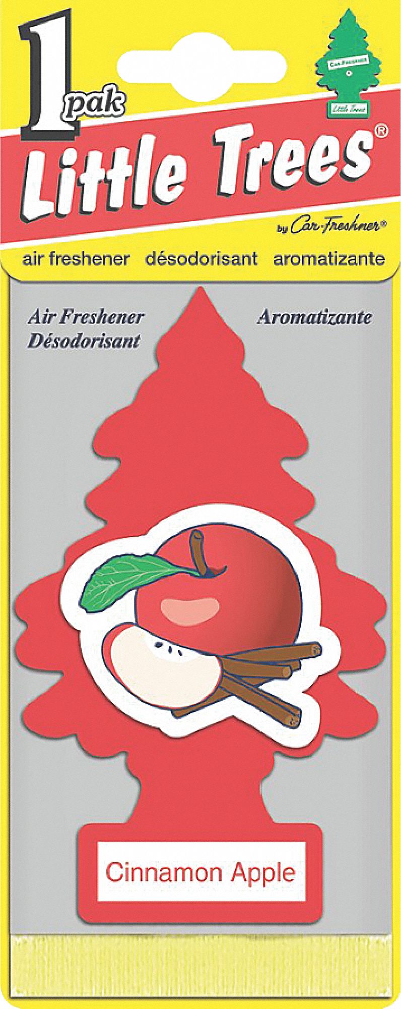 CAR FRESHENER, CINNAMON APPLE, TREE TYPE