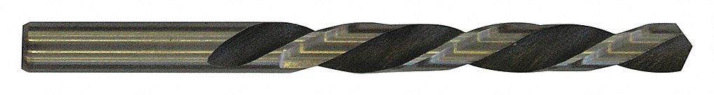 JOBBER DRILL BIT, LEFT HAND, 2 15/16 IN FLUTE, 4 1/4 IN L, 9/32 IN DIA, HIGH-SPEED STEEL