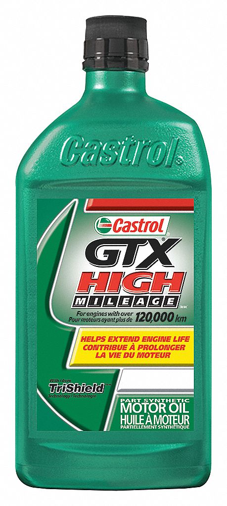 MOTOR OIL, HIGH-MILEAGE, PART SYNTHETIC, 5W-30, 1 L