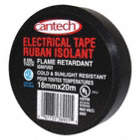 TAPE, ELECTRICAL, IN/OUTDOOR, 600V, 22LB/IN TENSILE, 18OZ/IN ADHESION, BLK, 20 FT X 18 MM, VINYL
