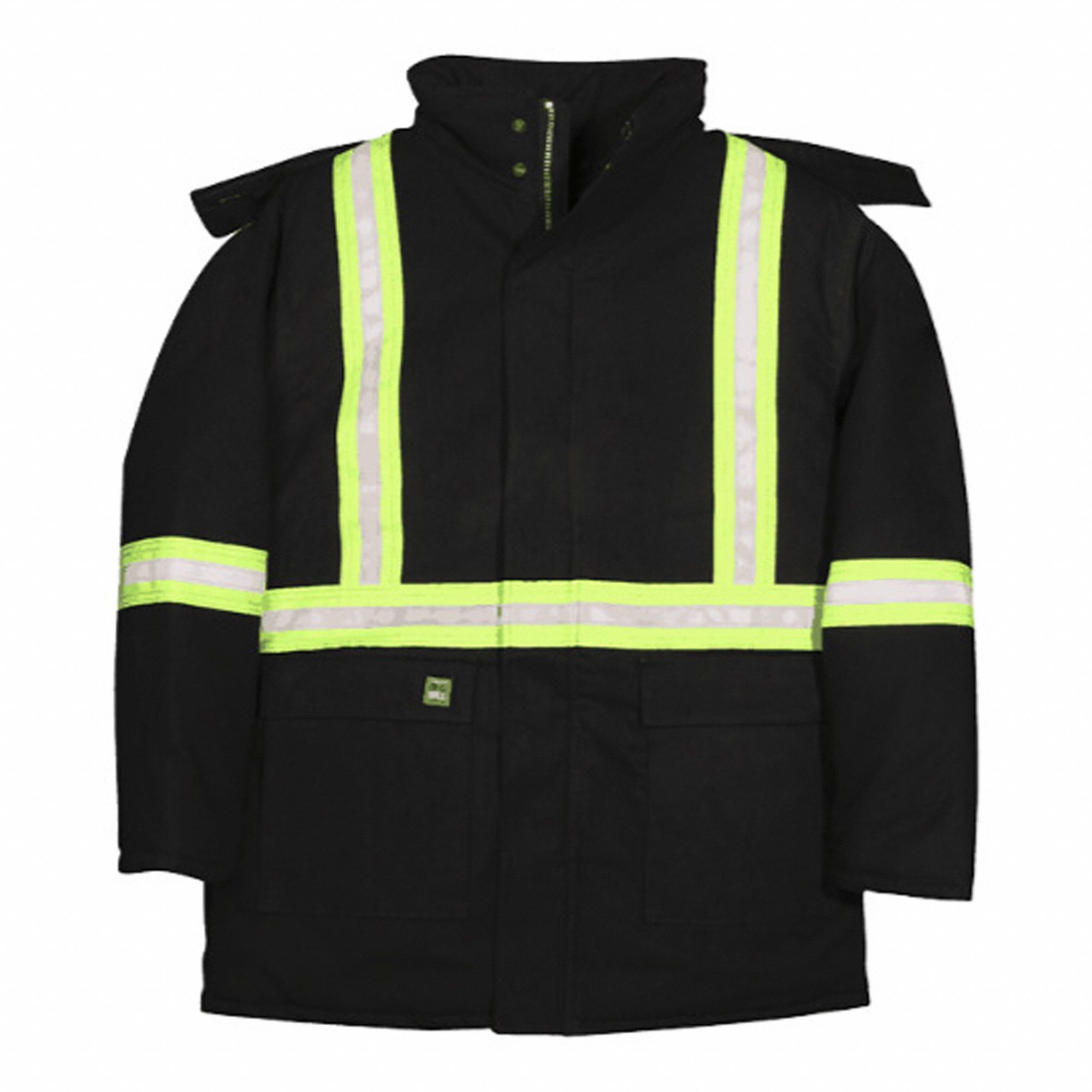 PARKA HIVER HOMME 303ART,NOIRE,CAPUCHE ENCLIQUETABLE,100% TOILE DE COTON FILÉ