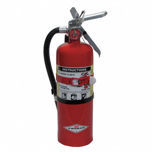 AMEREX, 5 lb Extinguisher Capacity, 3A:40B:C, Fire Extinguisher ...