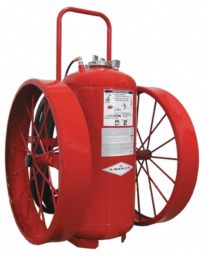 13J006 - Wheeled Fire Extinguisher 300 lb 50 ft