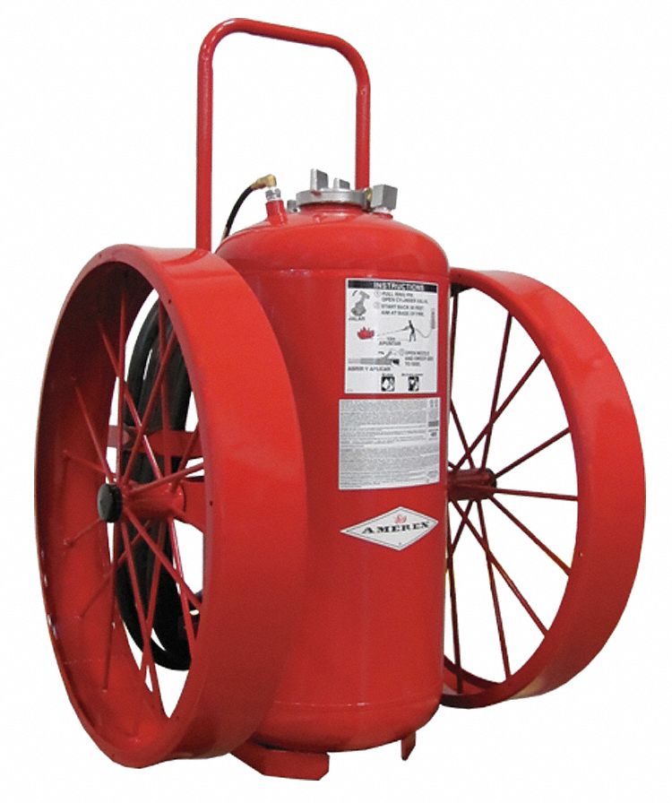 13J010 - Wheeled Fire Extinguisher 300 lb 50 ft