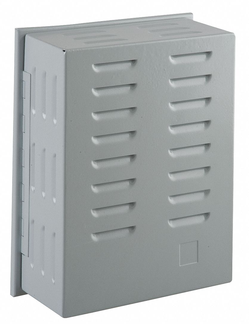 13J048 - Unvrsl Thermostat Guard Off-White Metal