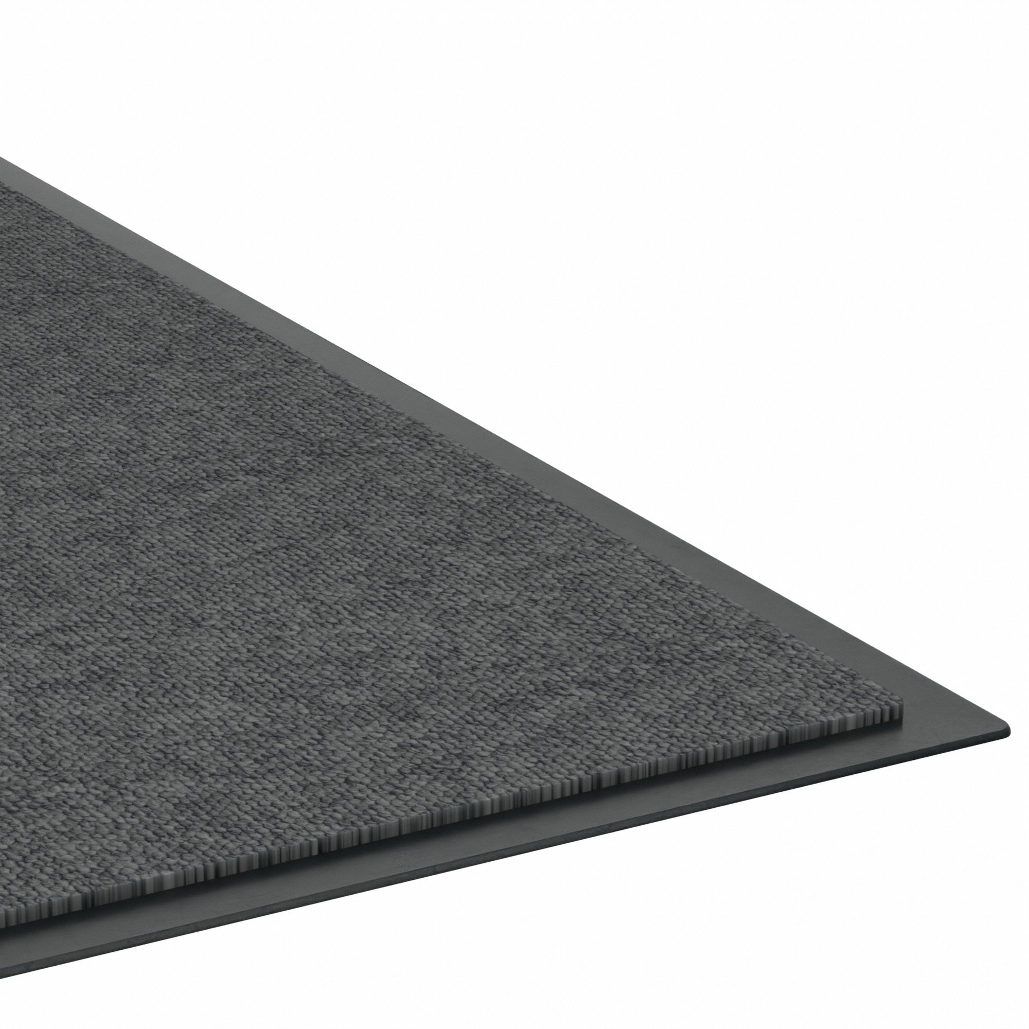 ENTRANCE MAT, LOOP PILE, INDOOR/OUTDOOR, MEDIUM, 3X5 FT, 5/16 IN THICK, BEVELED, GREY