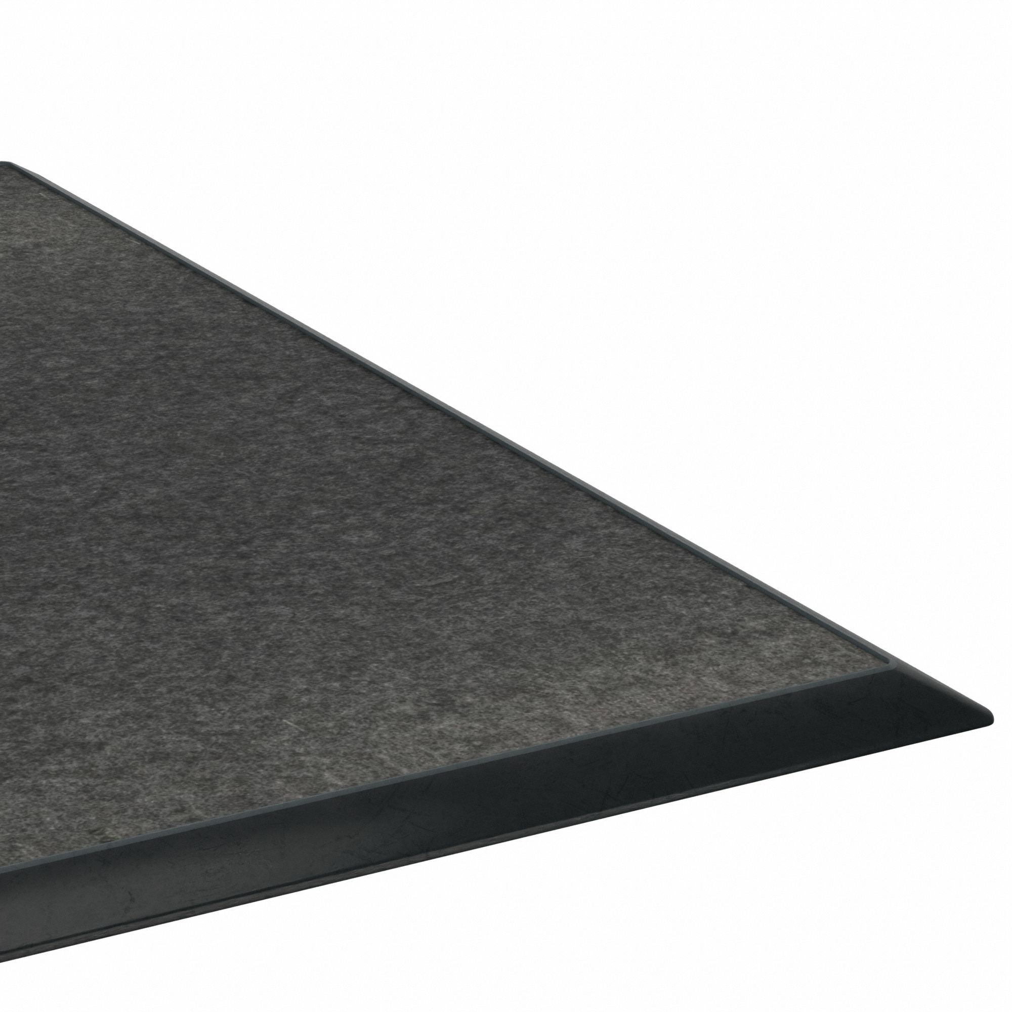 ENTRANCE MAT, CUT PILE, INDOOR, MEDIUM, 3X5 FT, 5/16 IN THICK, POLYESTER/VINYL, BEVELED