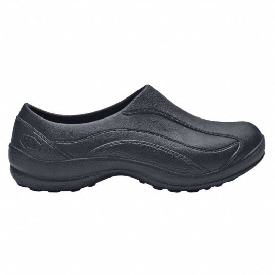SCRUB ZONE Loafer Shoe, 8, M, Women's, Black, Plain Toe Type, 1 PR ...