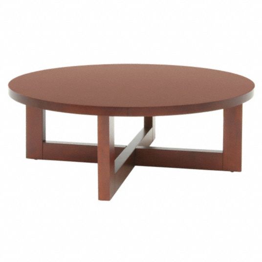 Regency Coffee Table Cherry Round 37 In Width 37 In Depth 13 In Height Wood Veneer 13j276 Hwtc3713ch Grainger