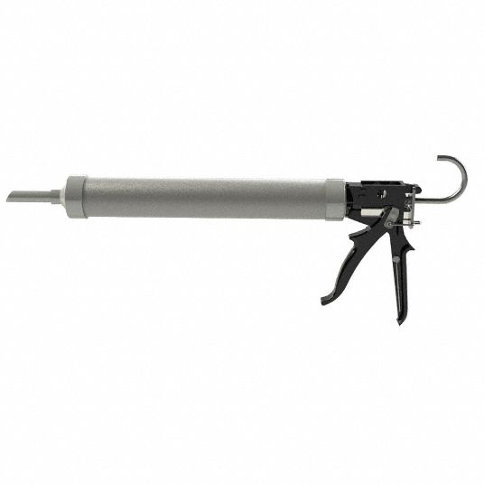 GRAINGER APPROVED Caulk Gun, Bulk/Sausage Packs, Aluminum, 20 oz, Aluminum Tube, Shot Blasting