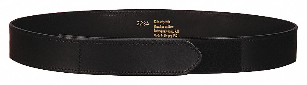 BELT, FLAME-RESISTANT, VELCRO CLOSURE, BLACK, WAIST SIZE 54 IN, LEATHER