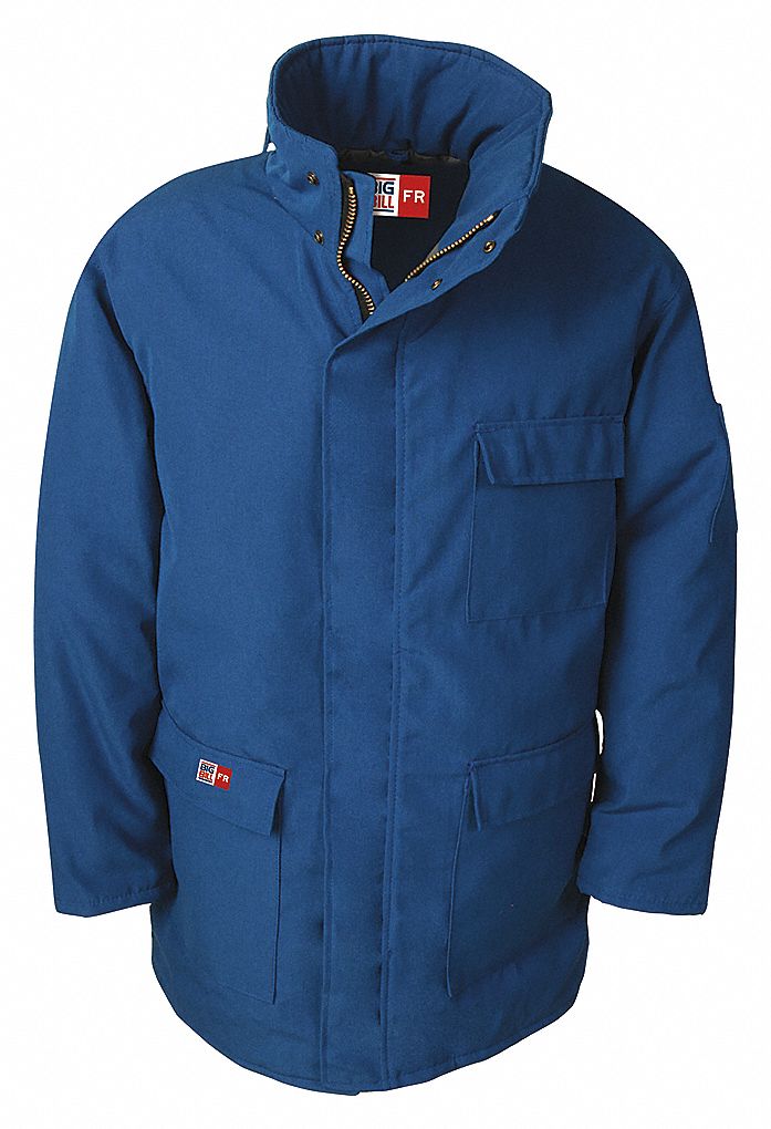 FLAME RESISTANT JACKET,SZ XL,BLUE