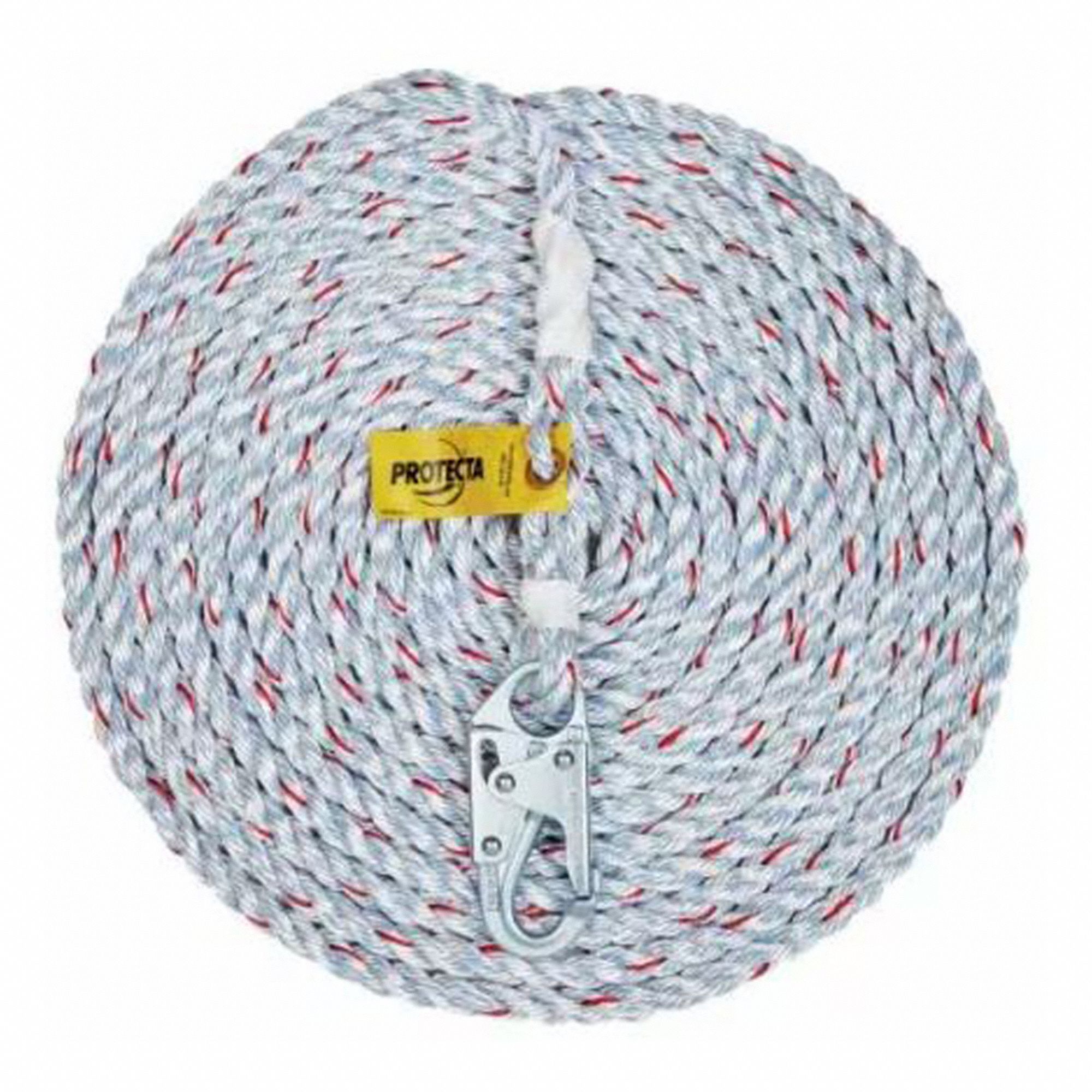 VERTICAL ROPE LIFELINE, 5/8 IN X 25 FT L, POLYESTER/POLYPROPYLENE, 310 LB CAPACITY