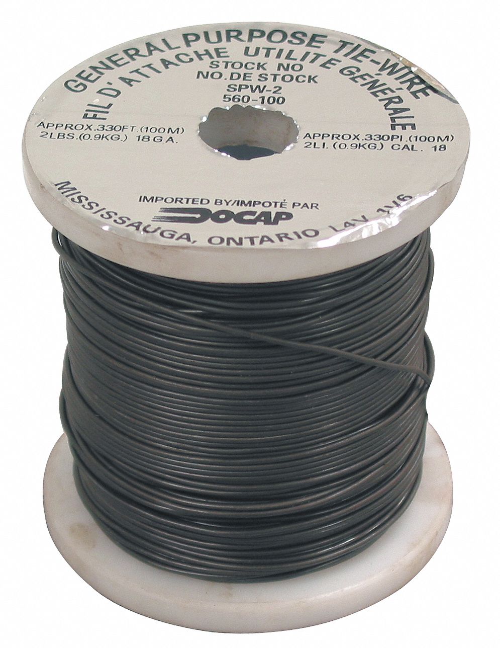 White Cap  Ocm #9 Tie Wire, 100Lb Roll Black Annealed