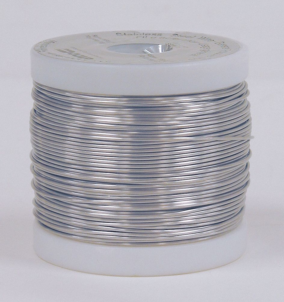 TIE WIRE, GENERAL PURPOSE, 1 LB, 18 GAUGE, APPROX 164 FT LENGTH, STAINLESS  STEEL