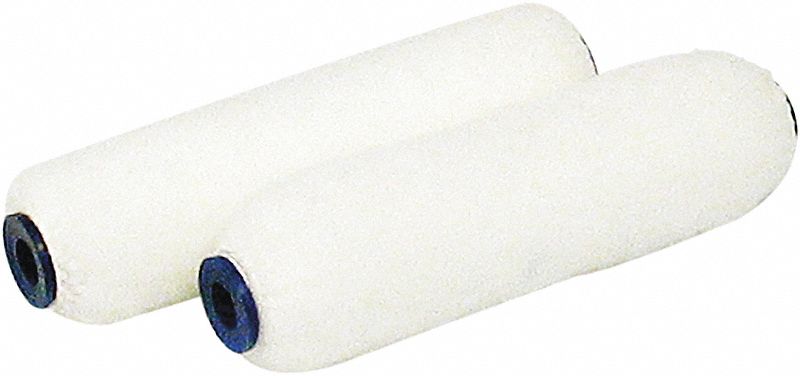 MINI ROLLER REFILL, SHED-RESISTANT, FOR SMOOTH/MEDIUM SURFACE, 4 IN L, 3/8 IN NAP, PK 2