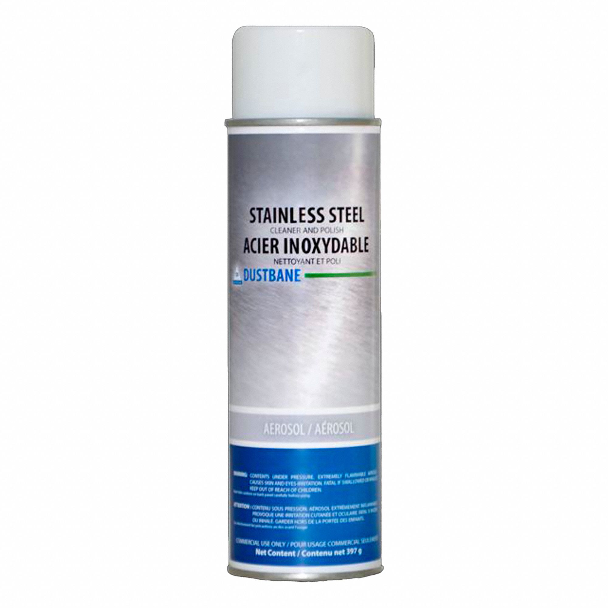 STAINLESS STEEL POLISH & CLEANER, AEROSOL, 397 G