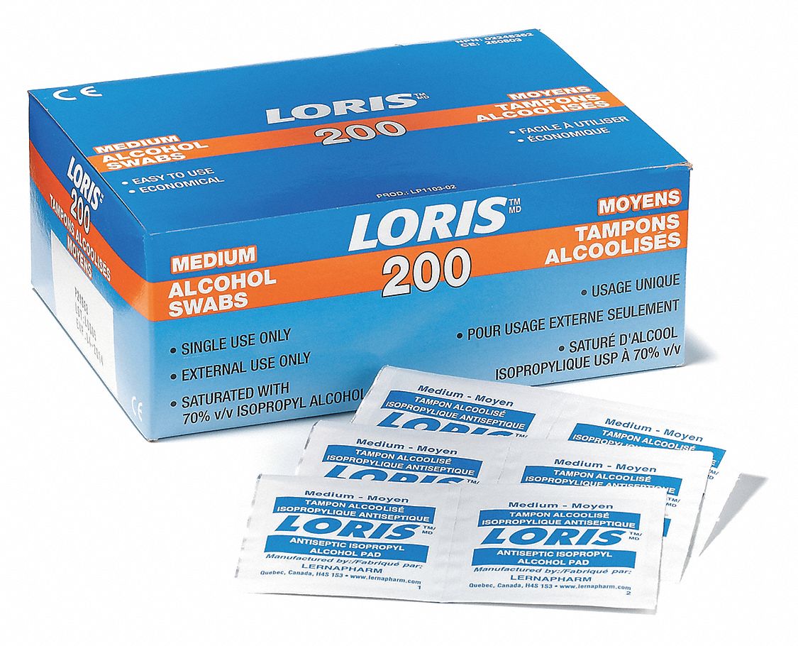 SWABS ALCOHOL ISOPROPYL 200/BX