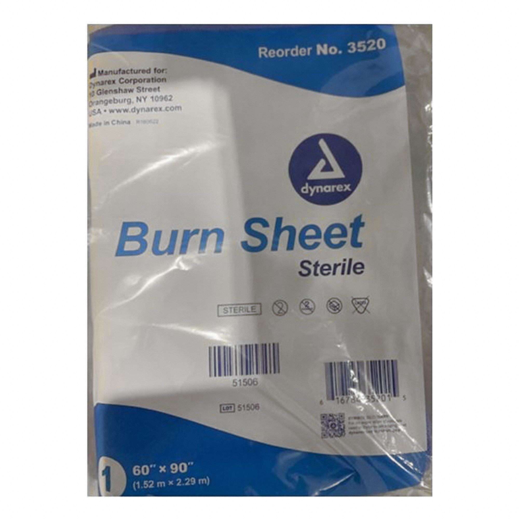 SHEET BURN STERILE 60 IN X 90 IN