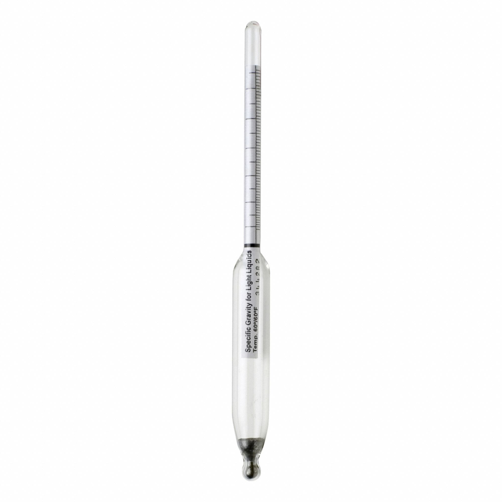 Specific Gravity Hydrometer: Specific Gravity Plain Form, 0.900/1.000, 0.001, Ballast/Glass