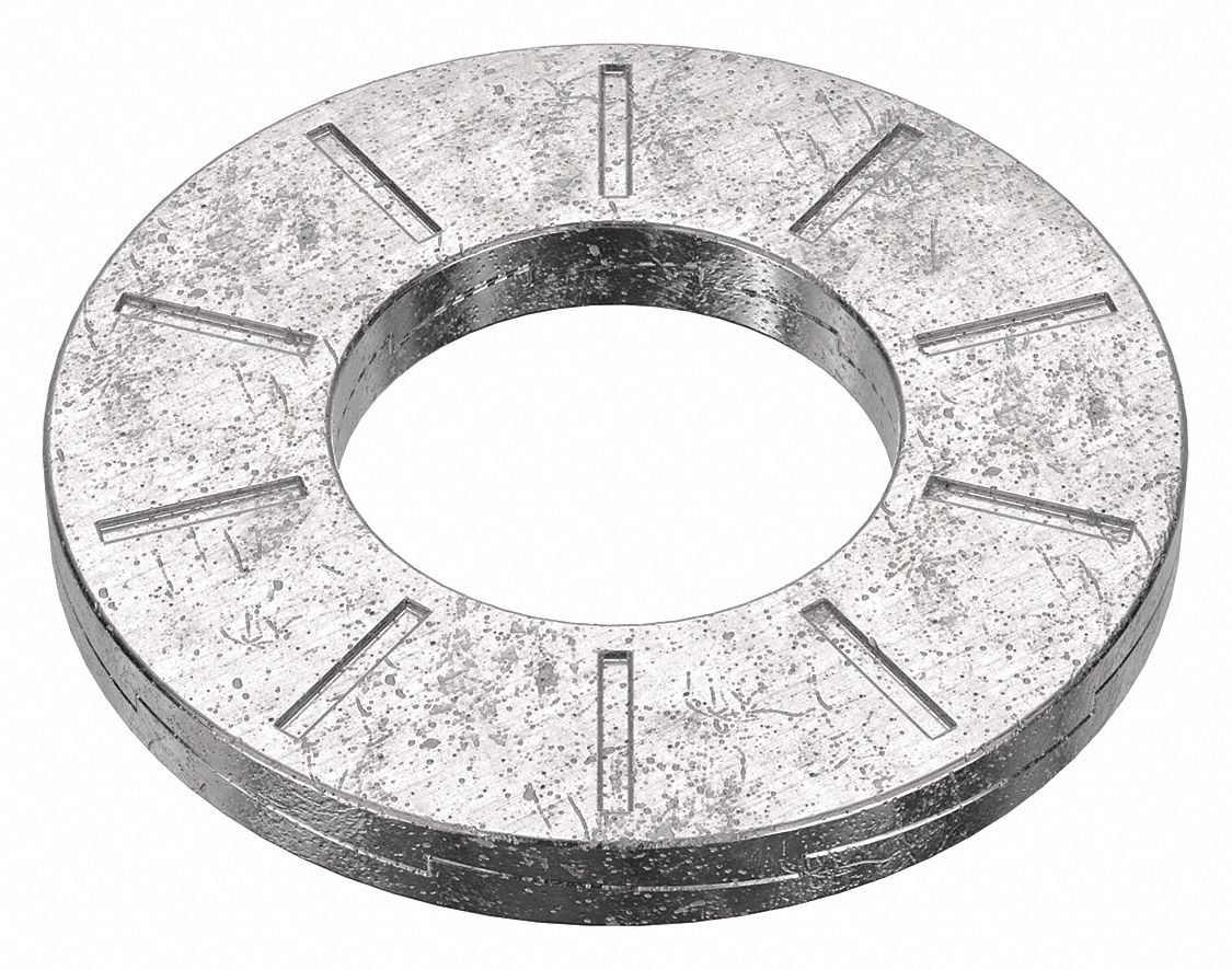 Wedge Lock Washer: 254, Stainless Steel, 9/16 in Screw Sz, 19/32 in Max. Inside Dia, 254, 3 PK