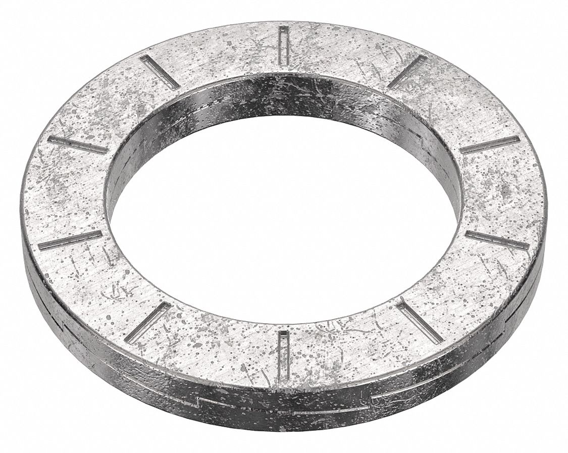 Wedge Lock Washer: 254, Stainless Steel, 5/8 in Screw Sz, 43/64 in Max. Inside Dia, 254, 4 PK