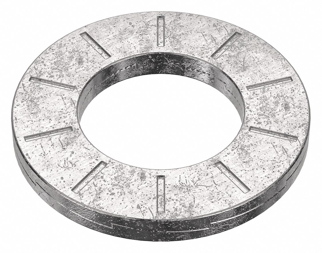 Wedge Lock Washer: 254, Stainless Steel, 5/8 in Screw Sz, 43/64 in Max. Inside Dia, 254, 3 PK
