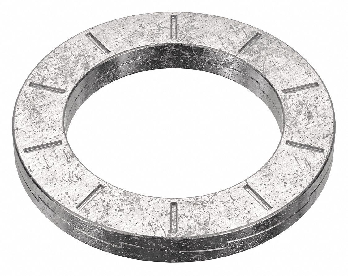 Wedge Lock Washer: 254, Stainless Steel, M18 Screw Sz, 19.56 mm Max. Inside Dia, 254, Reusable, 3 PK
