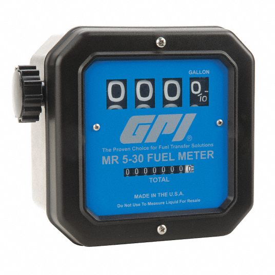 GPI 5 to 30 gpm Mechanical Mechanical Flowmeter - 13K529|MR 5-30 G12N ...