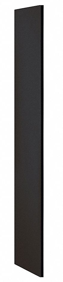 Locker End Panel 18x72 Black